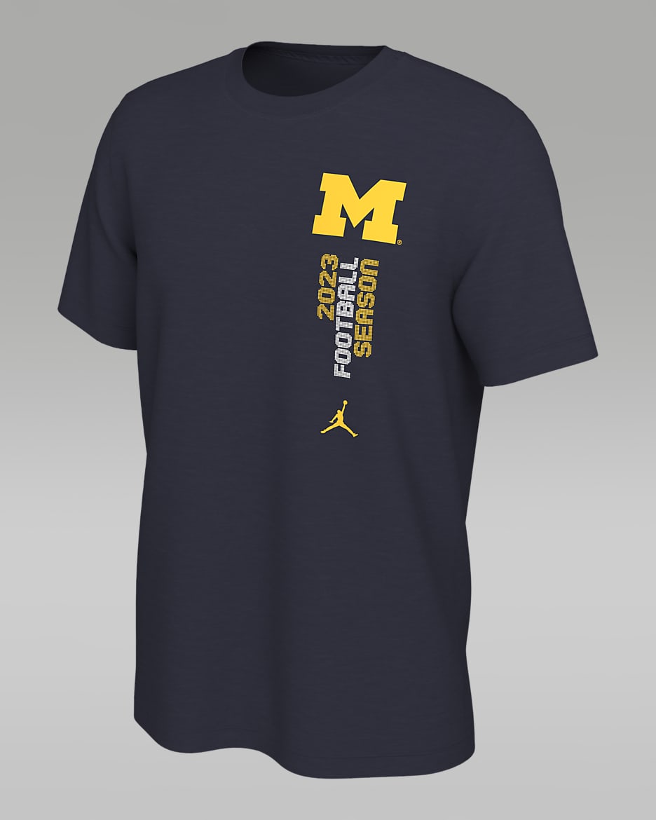 Michigan Schedule Men s Jordan College T Shirt. Nike